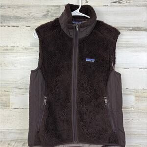 Patagonia womens large Synchilla Women’s RETRO-X Brown Deep Pile Fleece Vest